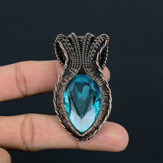 Blue Topaz Gemstone Pendant