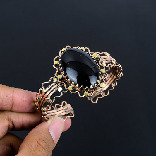 Black Obsidian Gemstone Bangle