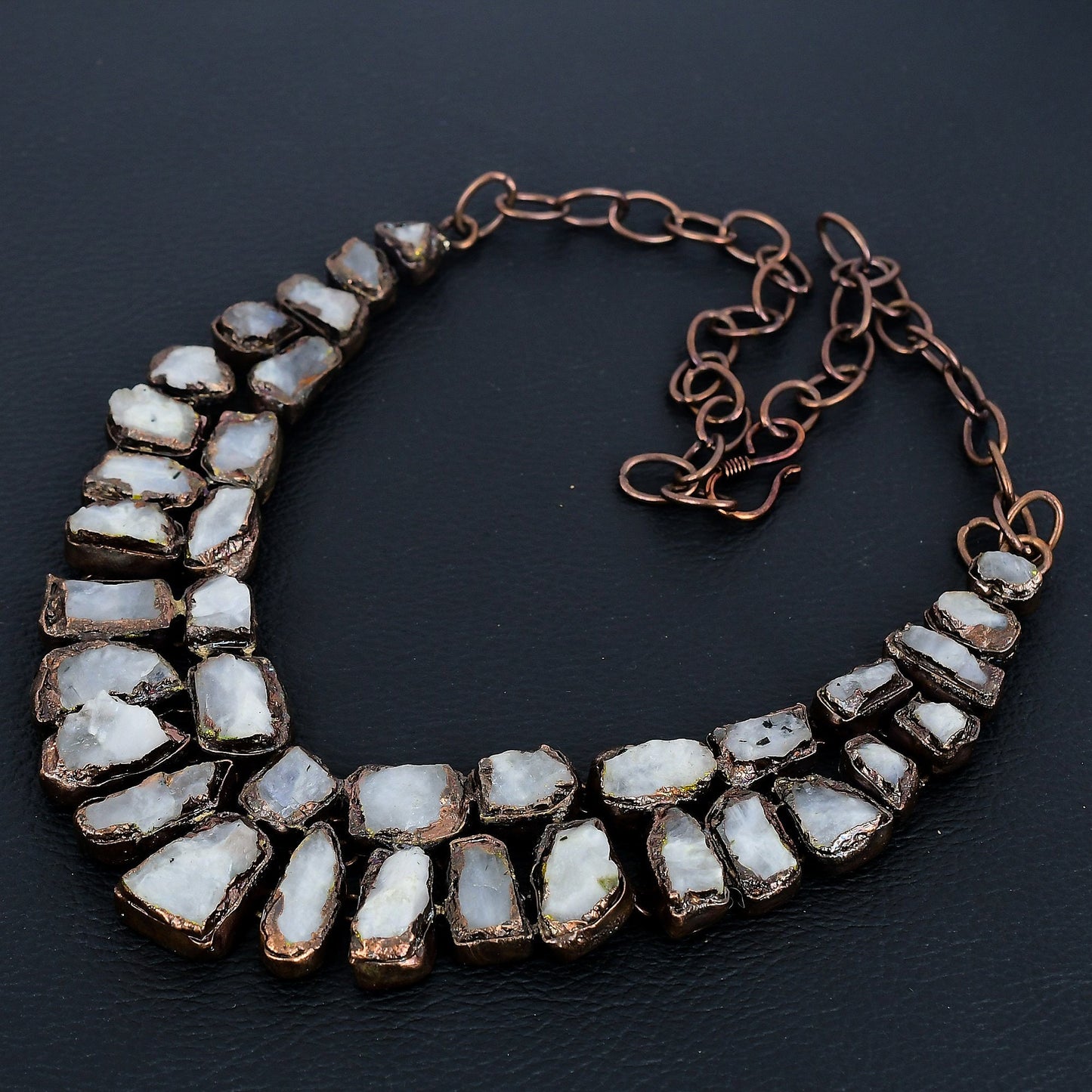 Rainbow Moonstone Gemstone Necklace