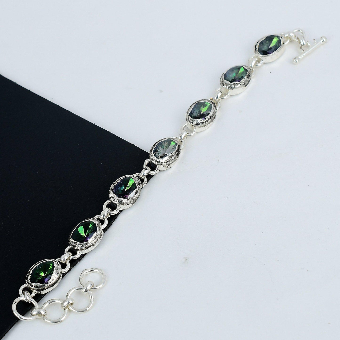 Rainbow Mystic Topaz Gemstone Bracelet