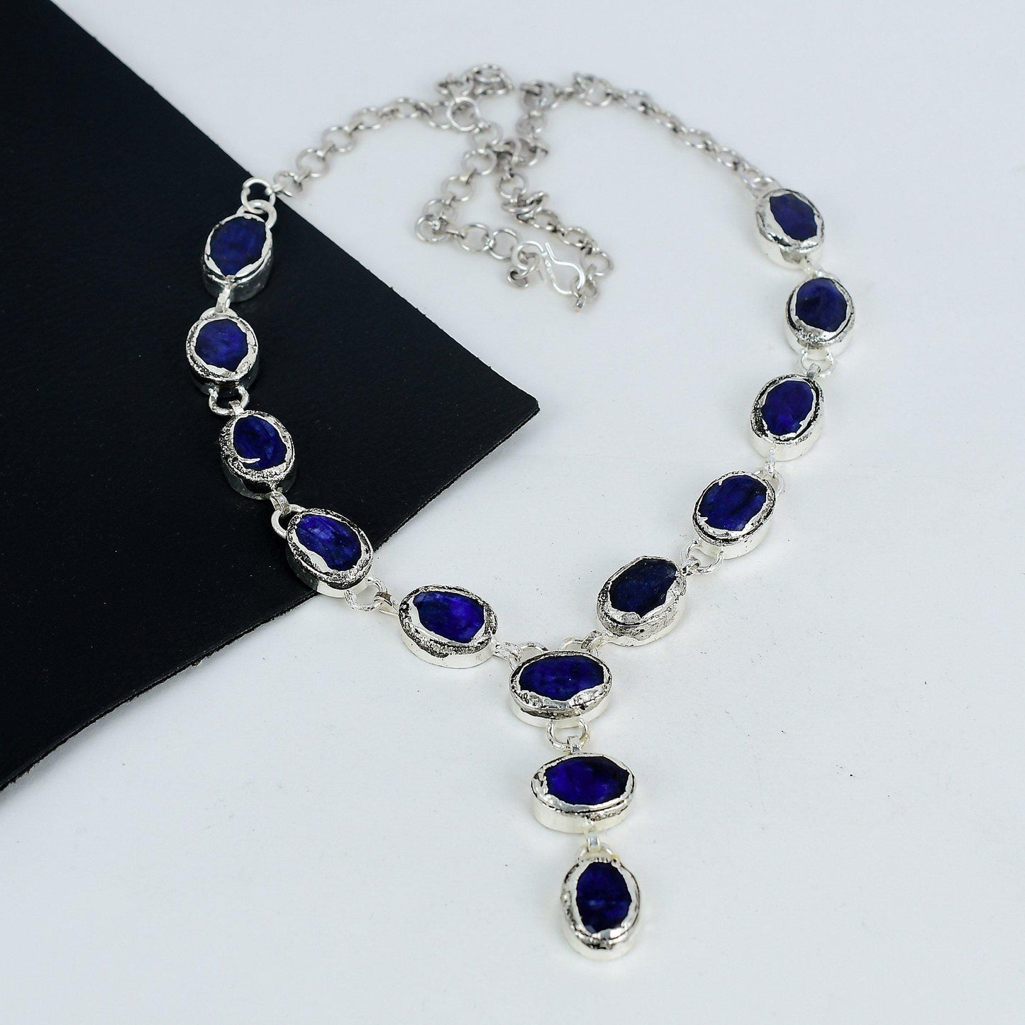 Blue Sapphire Gemstone Necklace