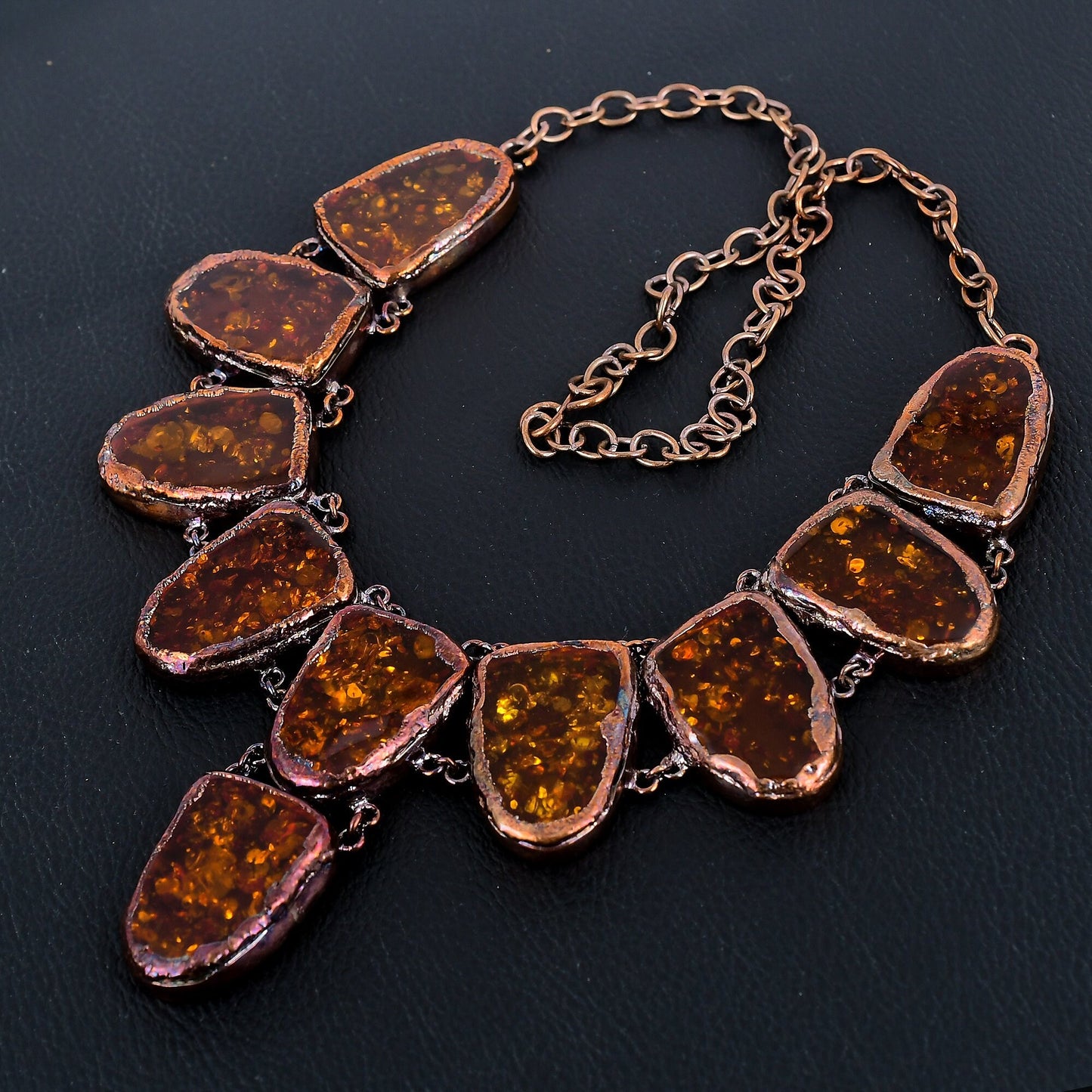 Golden Baltic Amber Gemstone Necklace