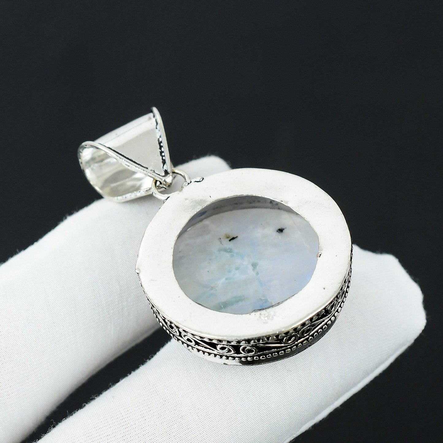 Rainbow Moonstone Gemstone Pendant