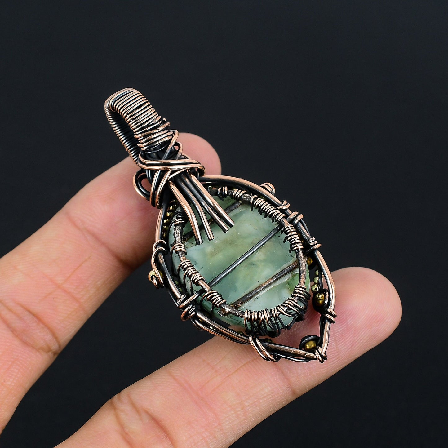 Blue Hemimorphite Gemstone Pendant