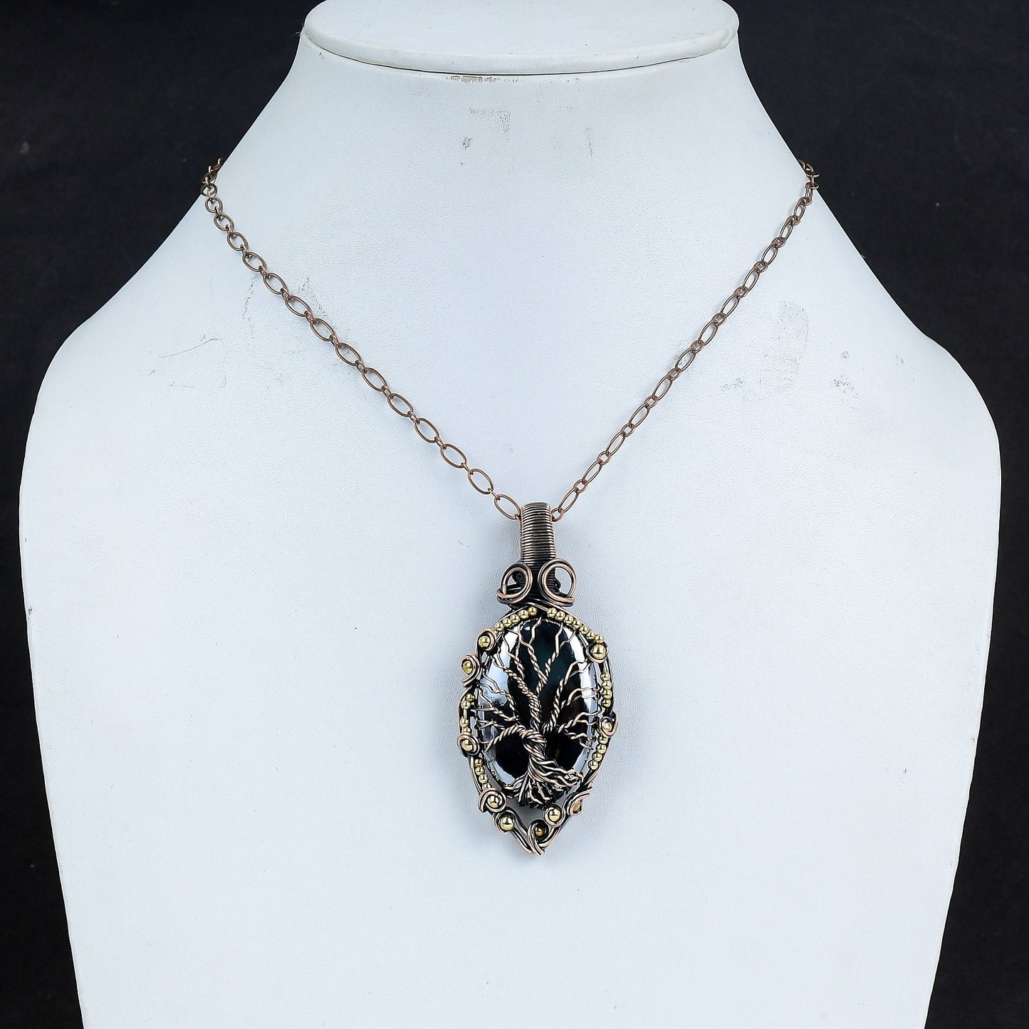 Black Shungite Gemstone Pendant