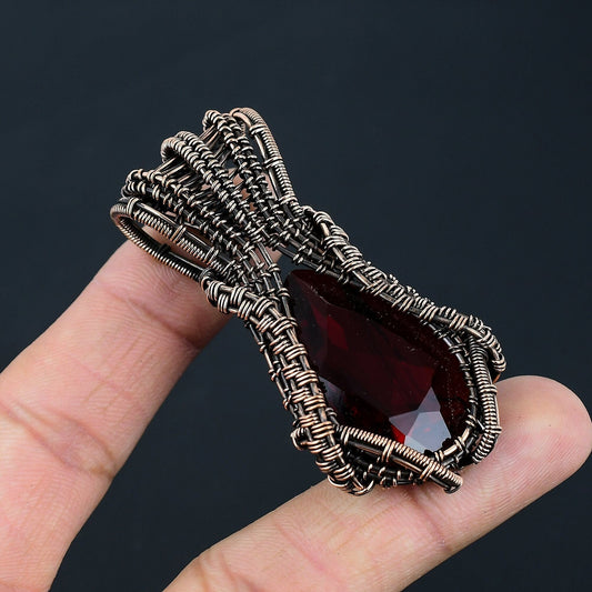 Red Garnet Gemstone Pendant