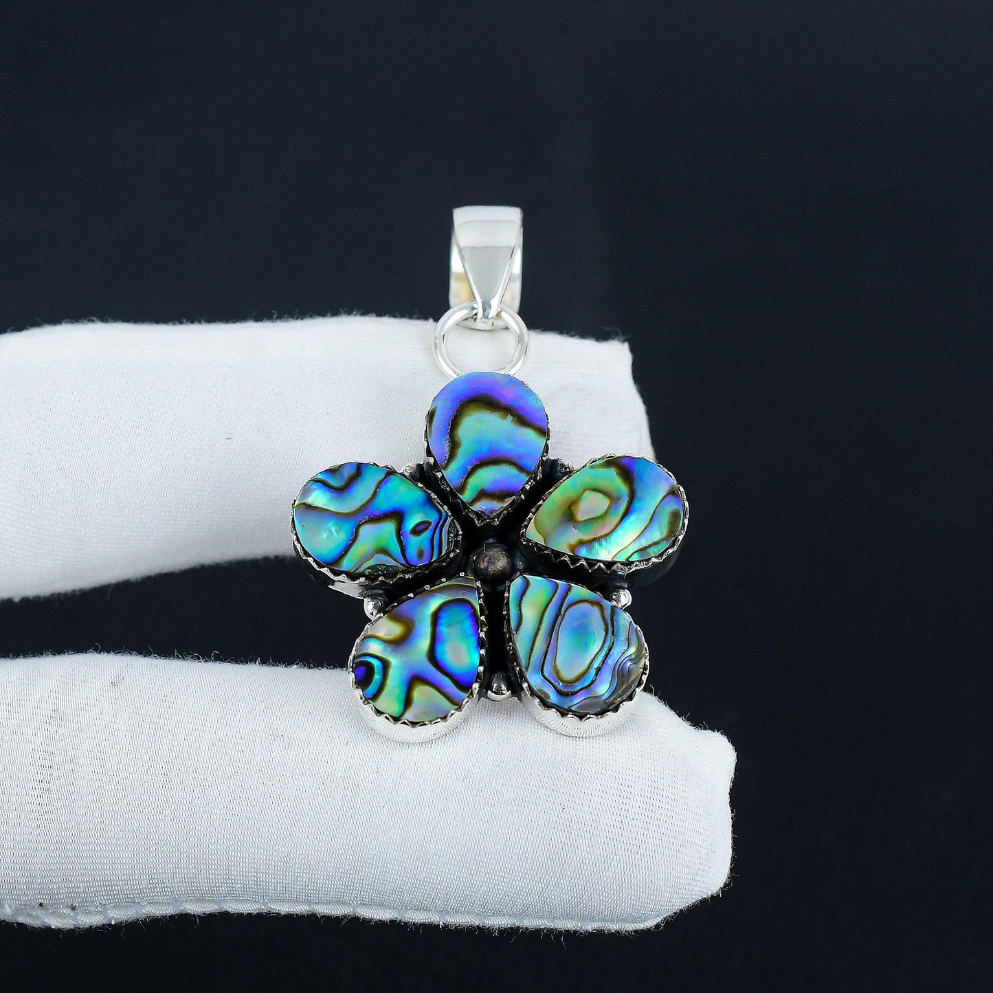 Iridescent Abalone Shell Pendant