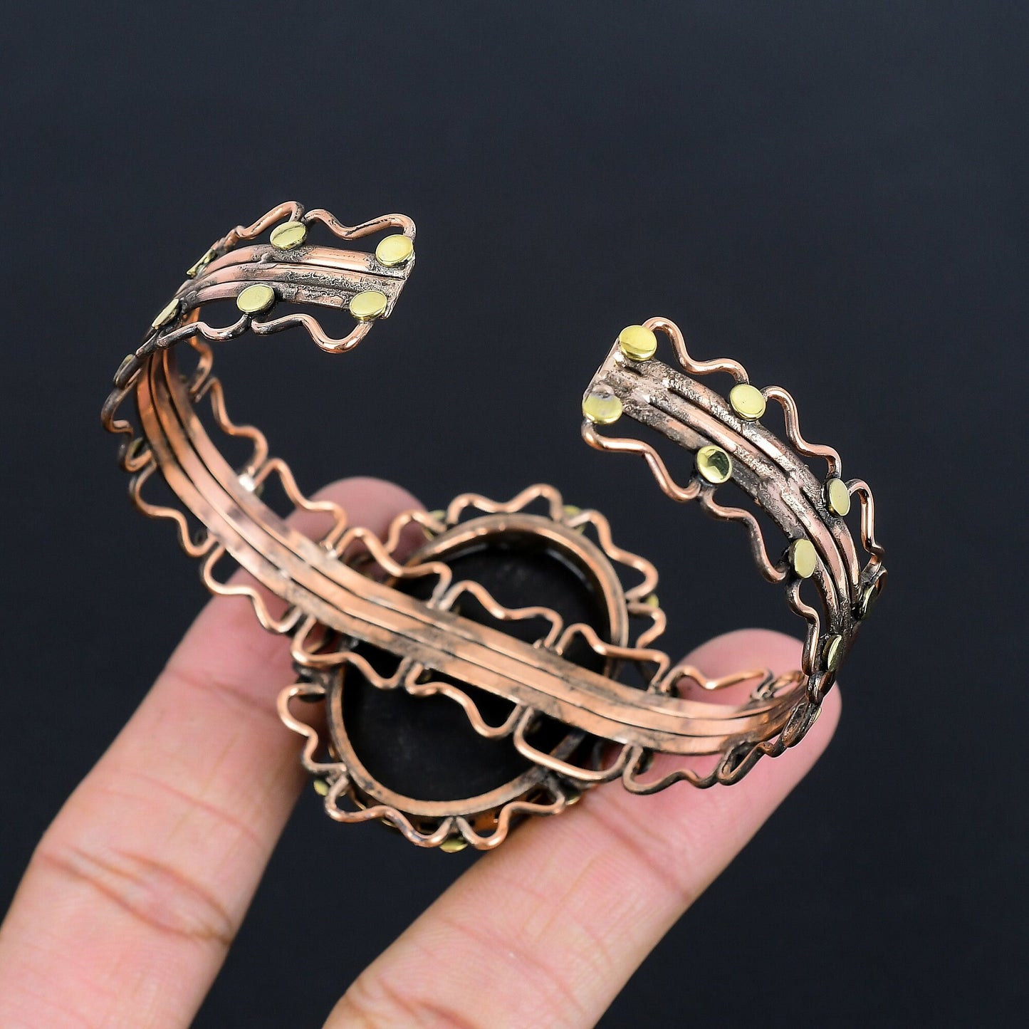 Black Obsidian Gemstone Bangle