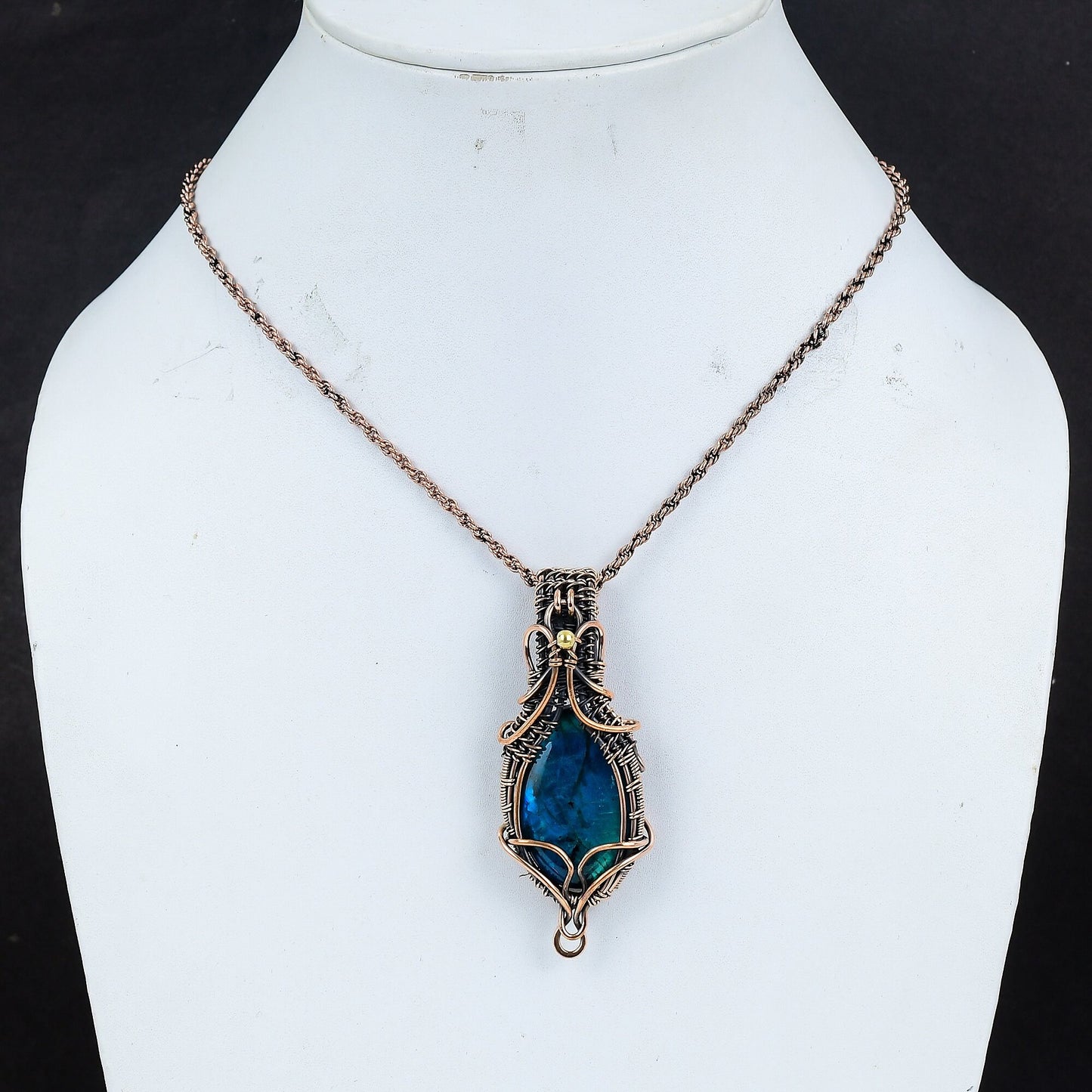 Blue Labradorite Gemstone Pendant