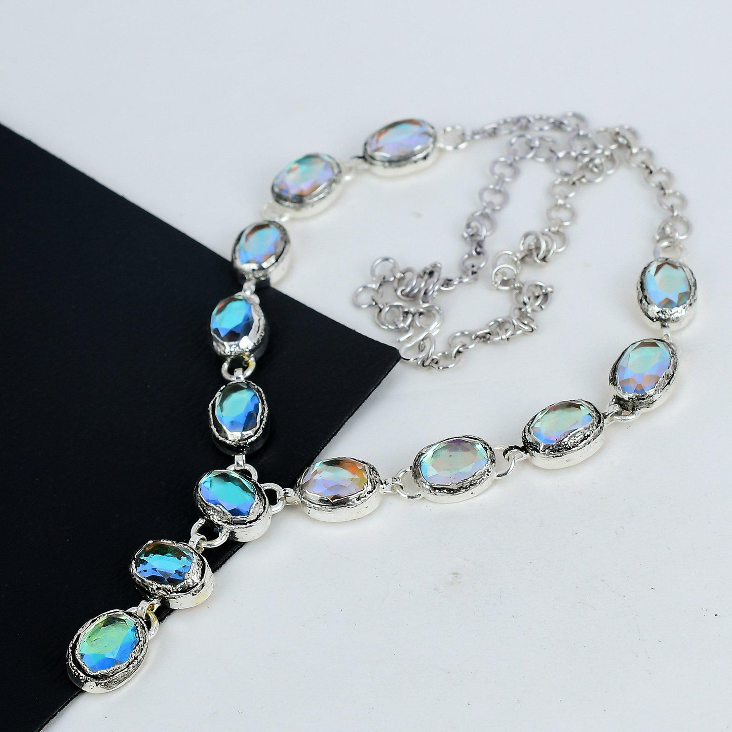 White Mystic Topaz Sterling Silver Necklace