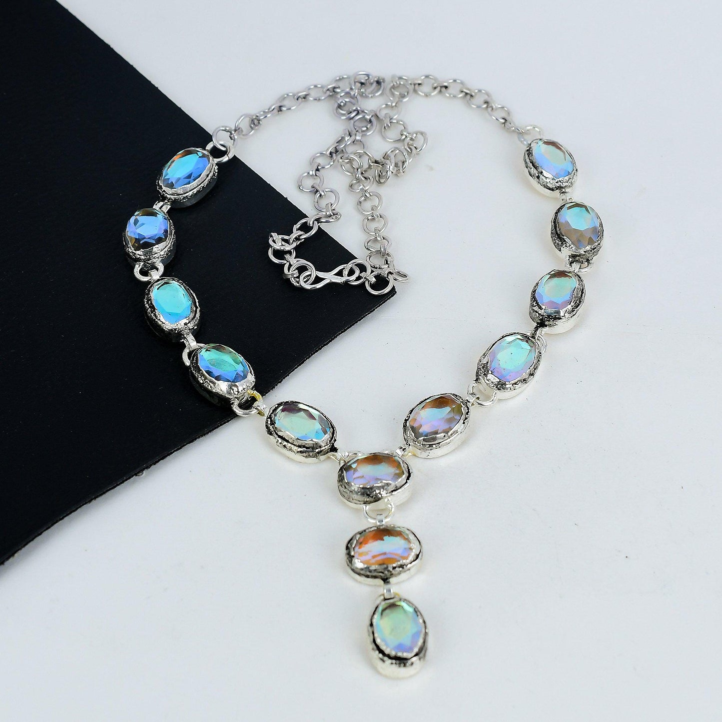 White Mystic Topaz Sterling Silver Necklace