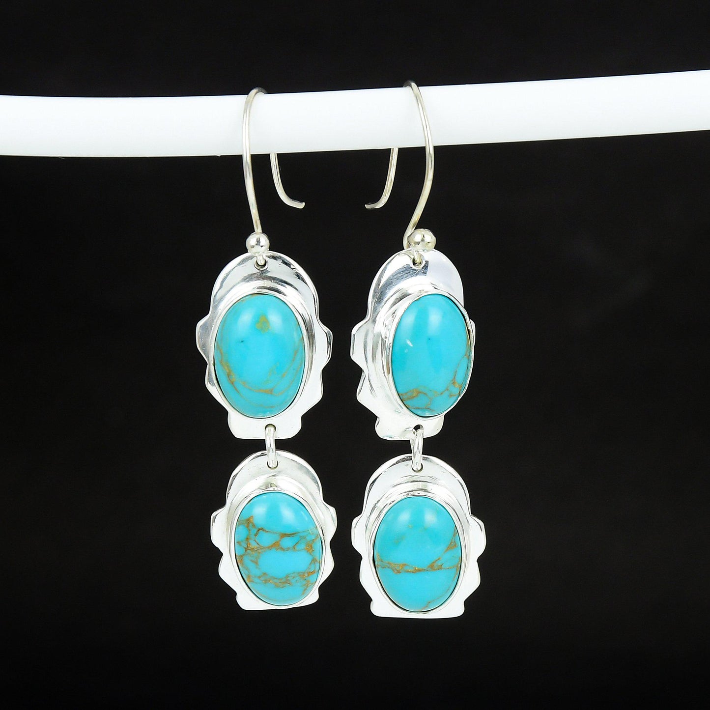 Arizona Turquoise Sterling Silver Earrings