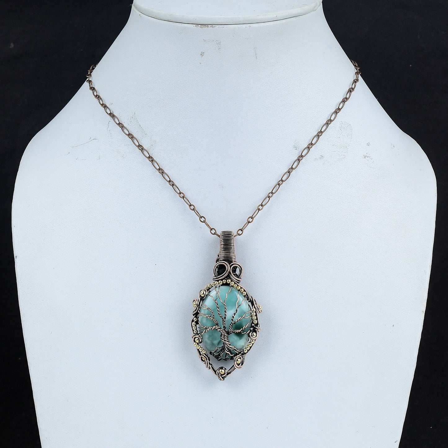Blue Hemimorphite Gemstone Pendant