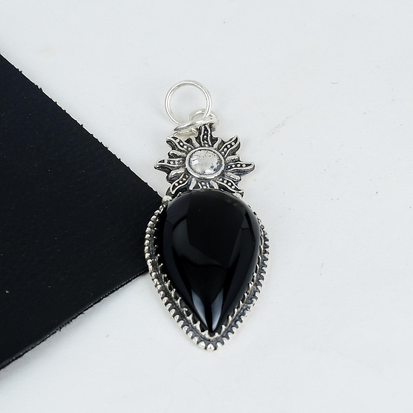 Black Onyx Gemstone Pendant