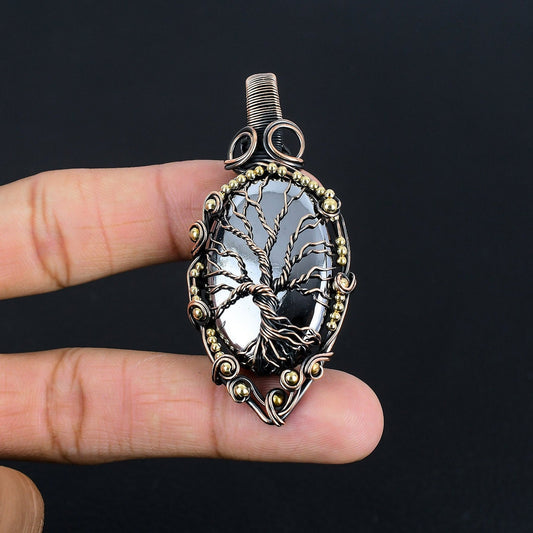 Black Shungite Gemstone Pendant