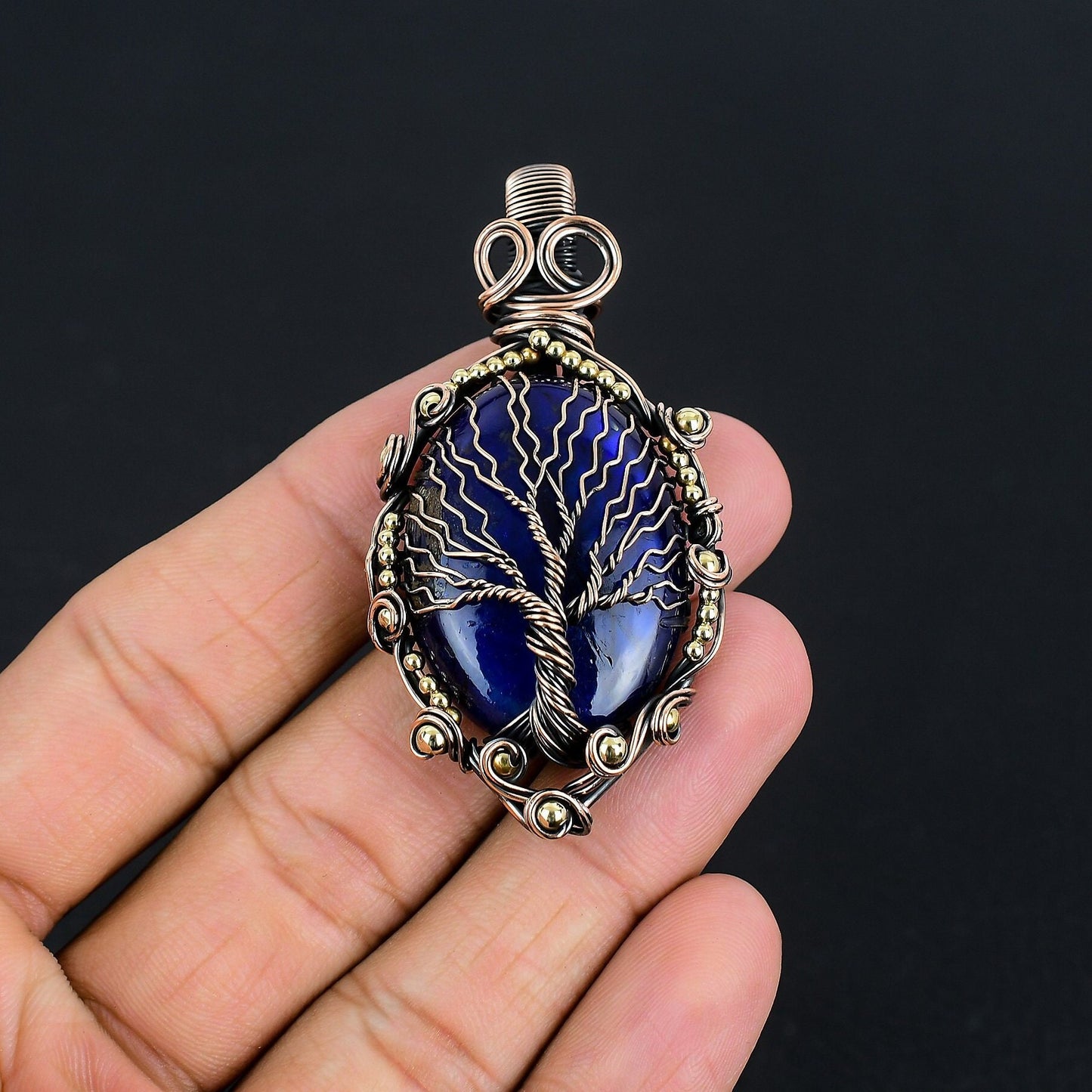 Blue Labradorite Gemstone Pendant
