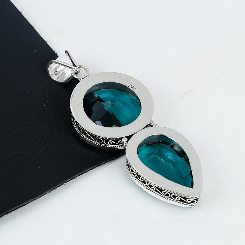 Blue Indicolite Gemstone Pendant