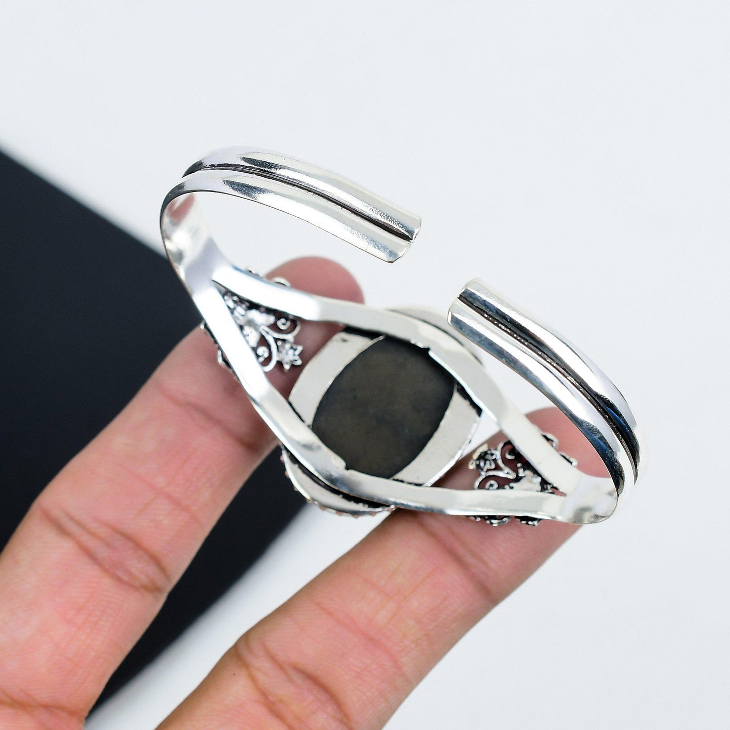 Iridescent Abalone Shell Cuff Bangle