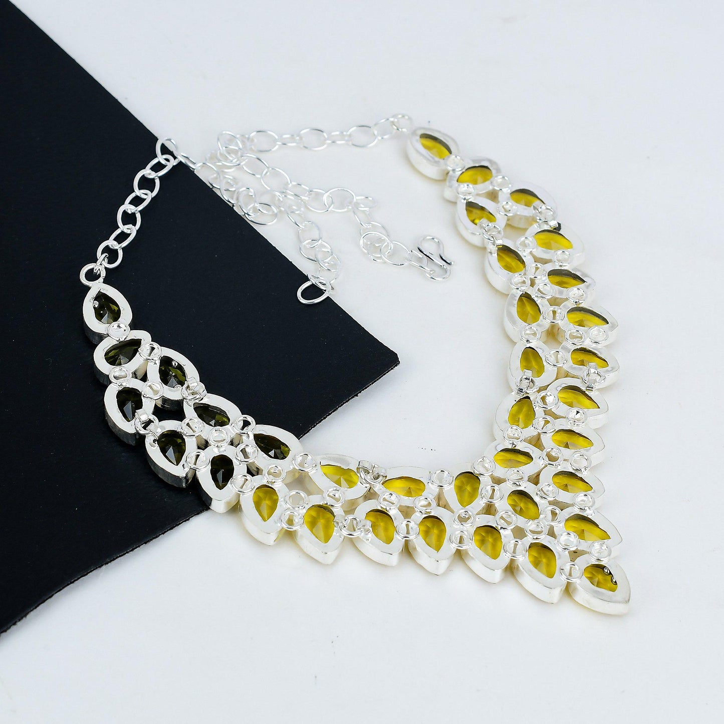 Yellow Citrine Gemstone Necklace