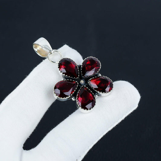 Red Garnet Gemstone Pendant