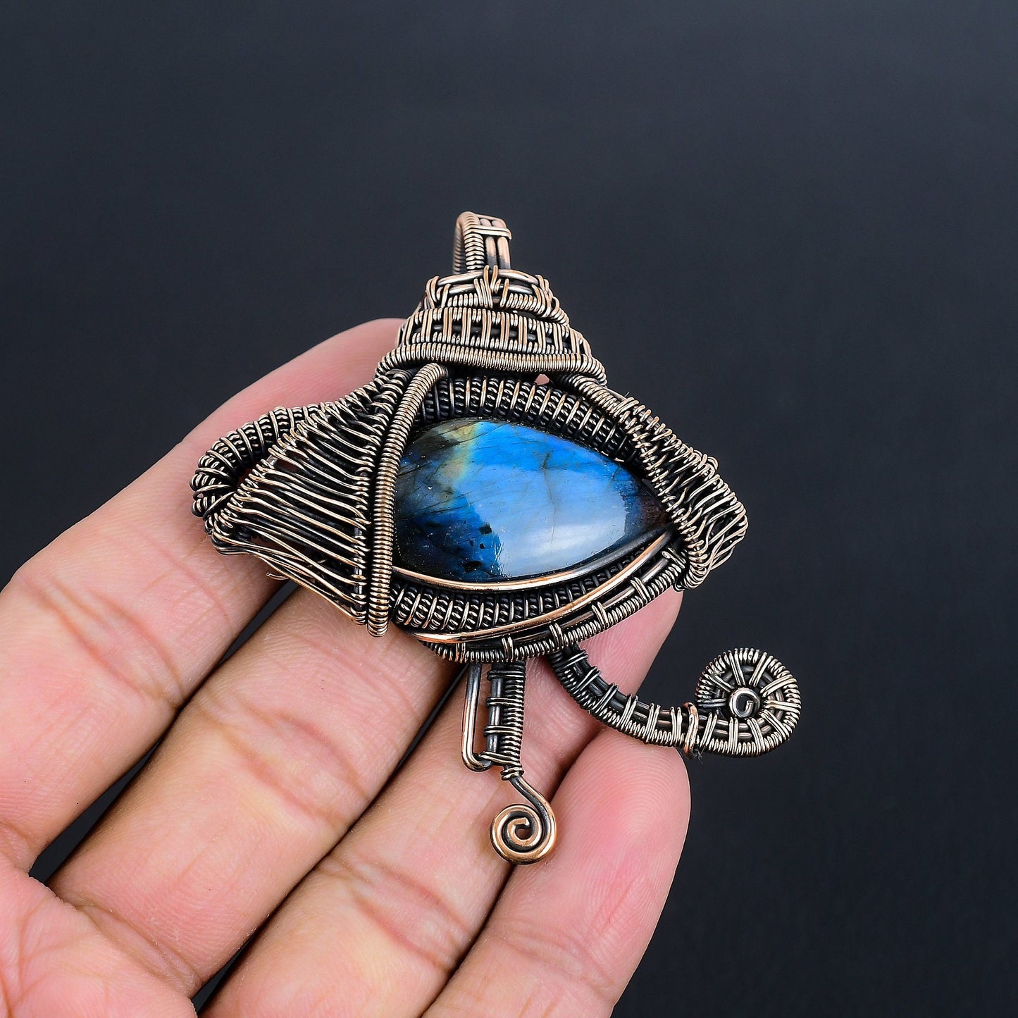 Blue Labradorite Gemstone Pendant