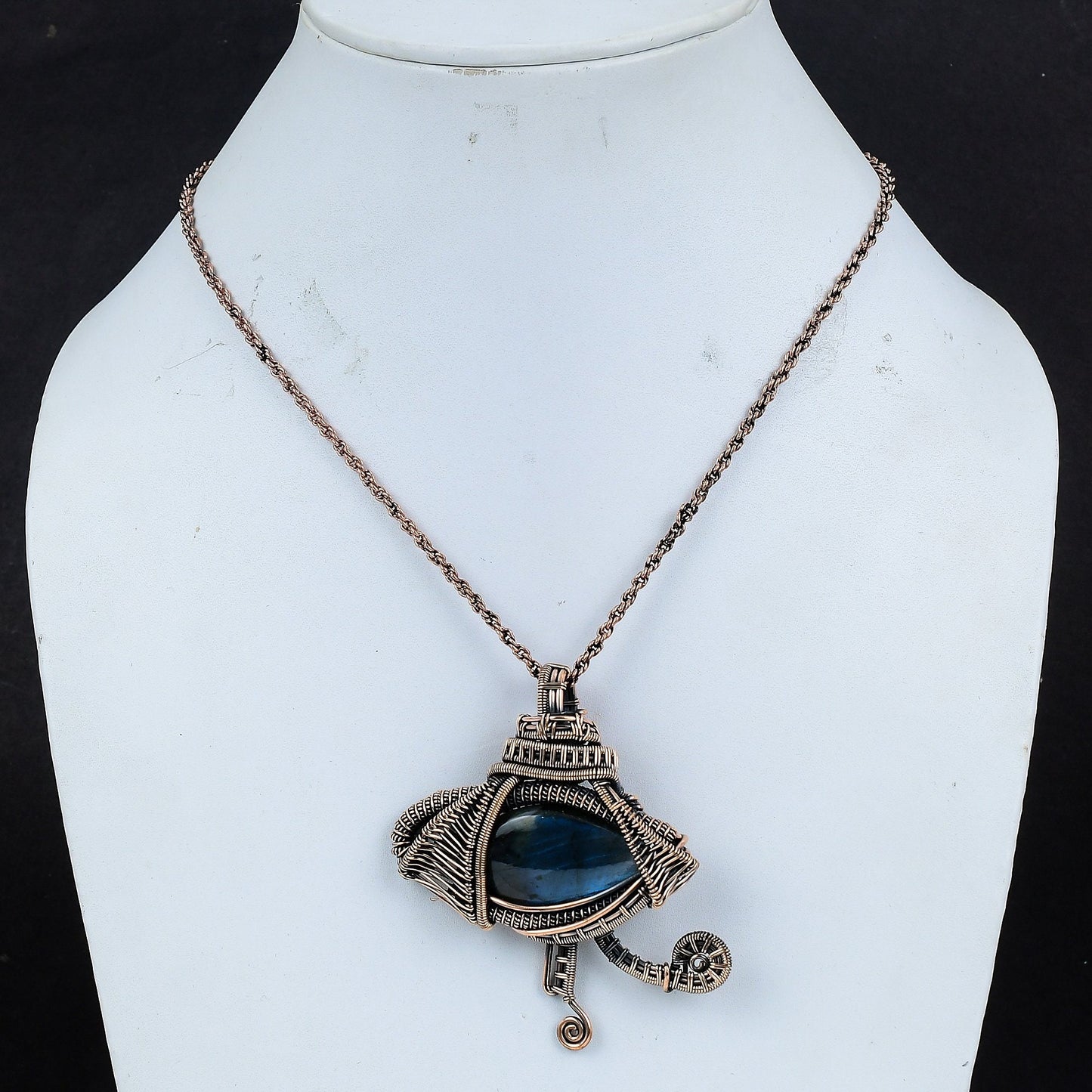 Blue Labradorite Gemstone Pendant