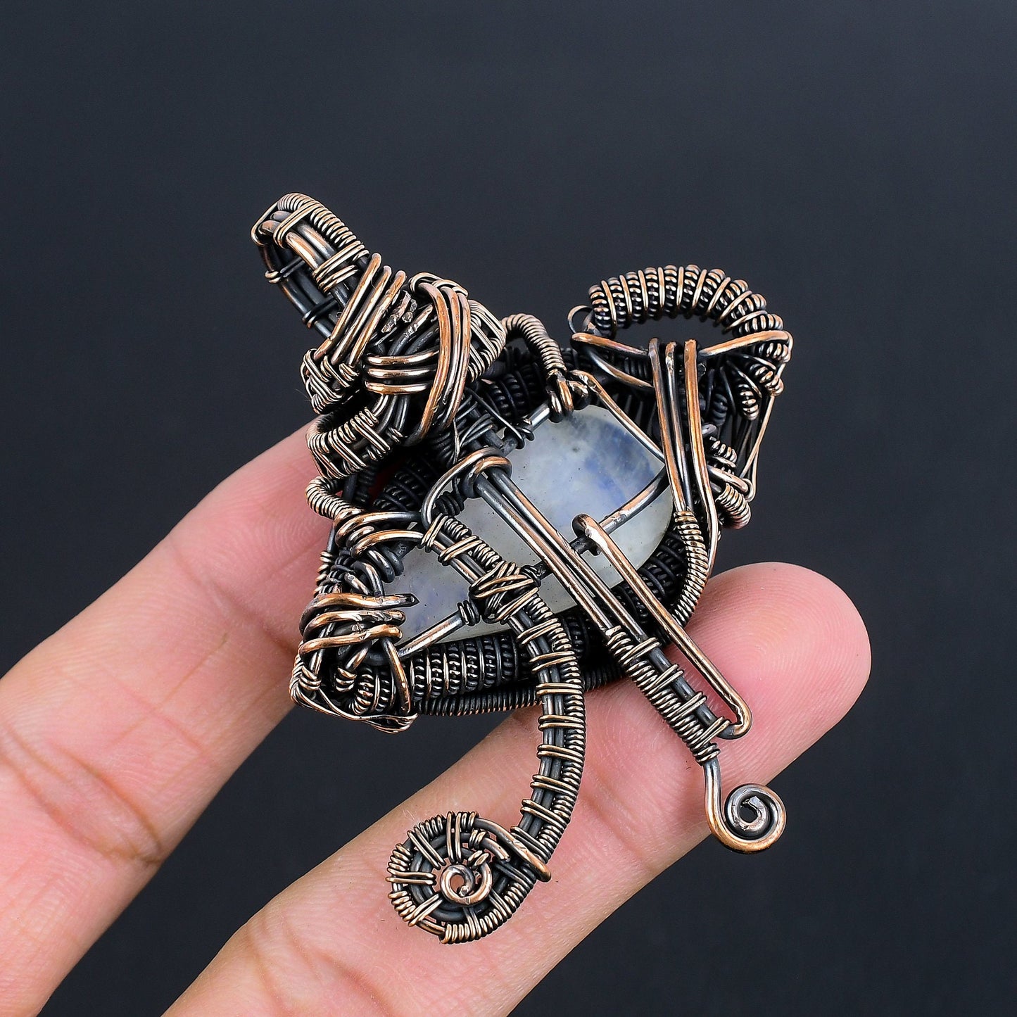 Rainbow Moonstone Gemstone Pendant