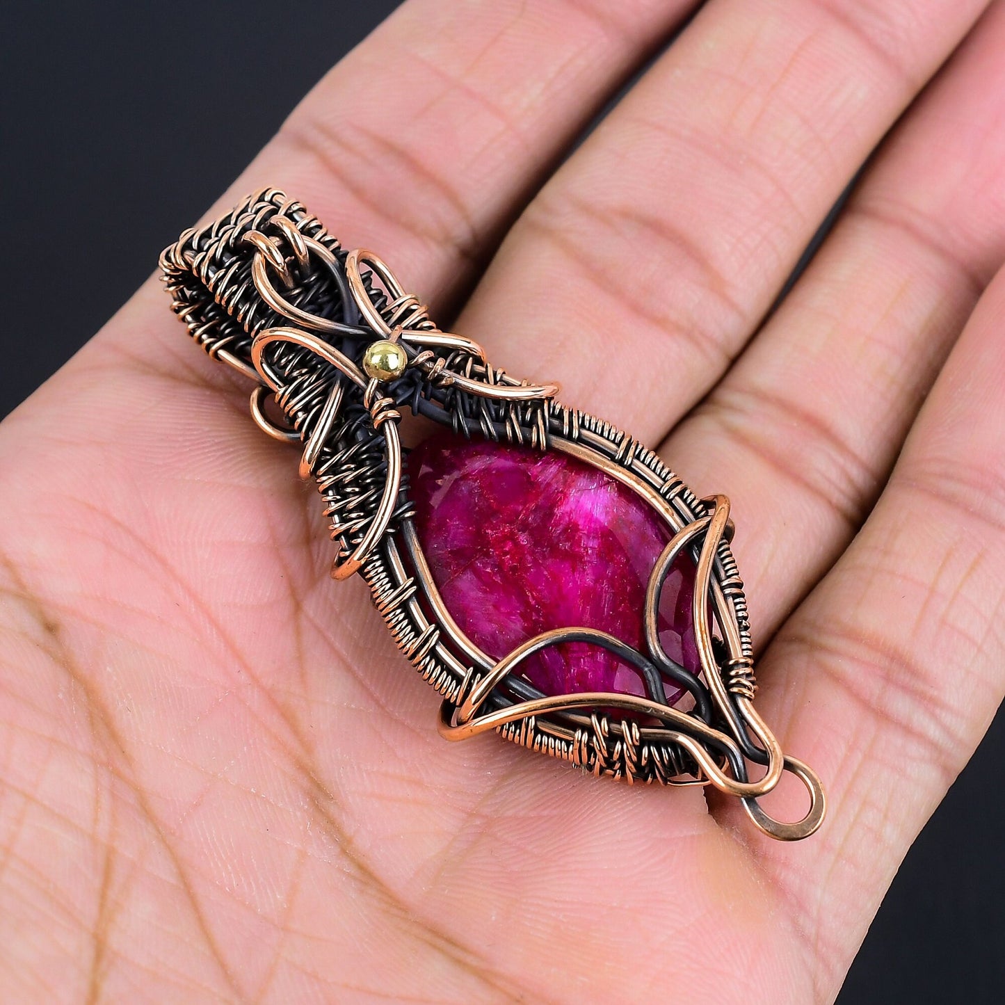 Red Ruby Gemstone Pendant