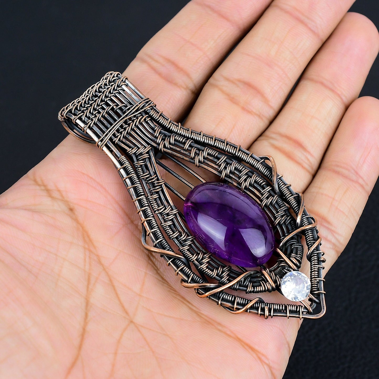 Purple Amethyst Gemstone Pendant