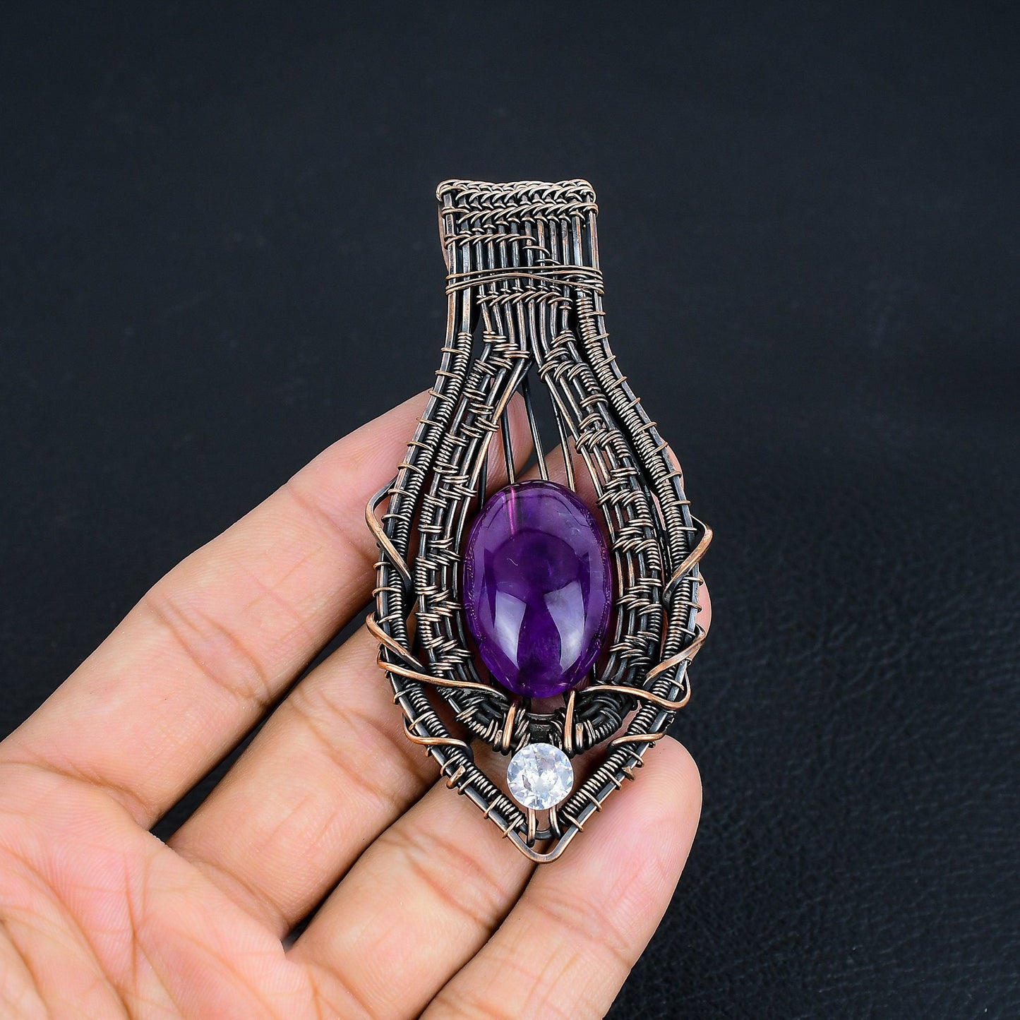 Purple Amethyst Gemstone Pendant