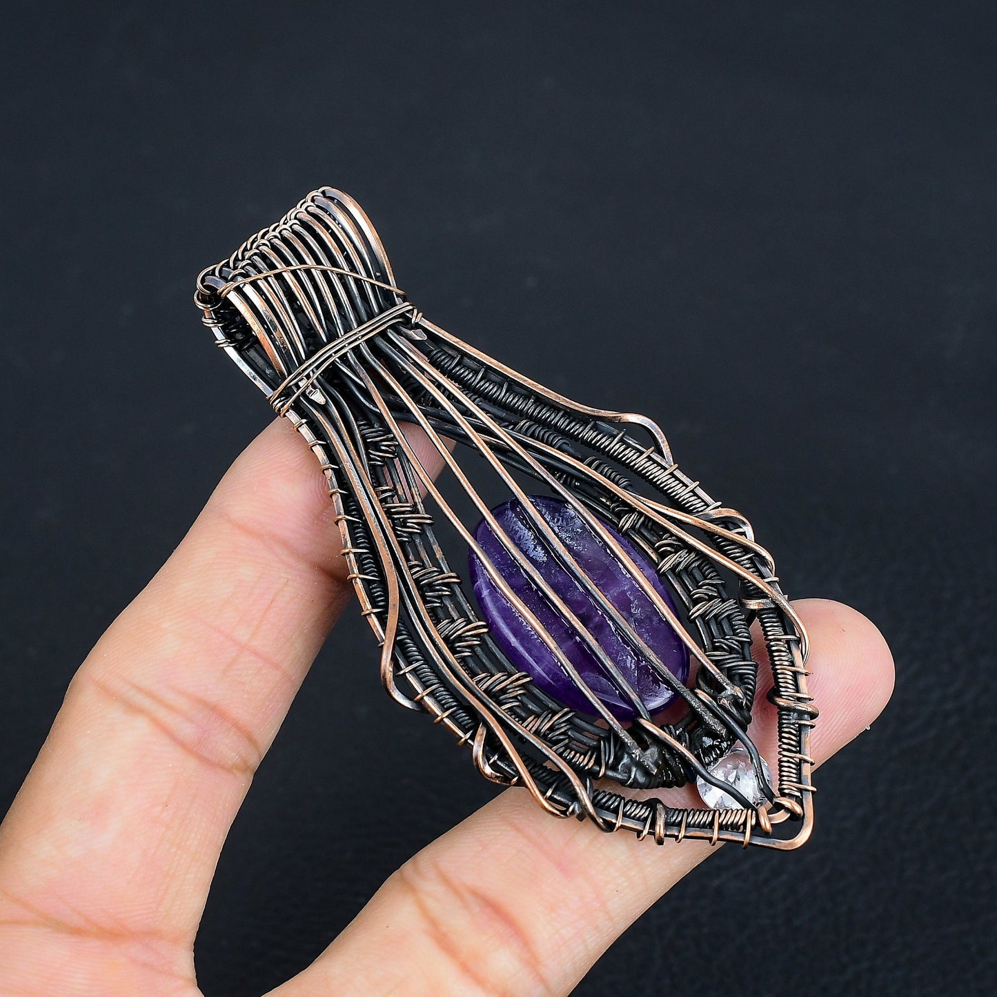 Purple Amethyst Gemstone Pendant