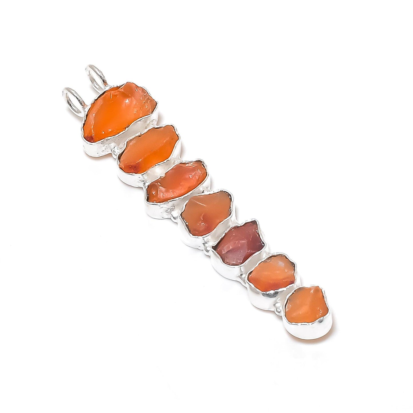 Red Carnelian 7-Stone Pendant