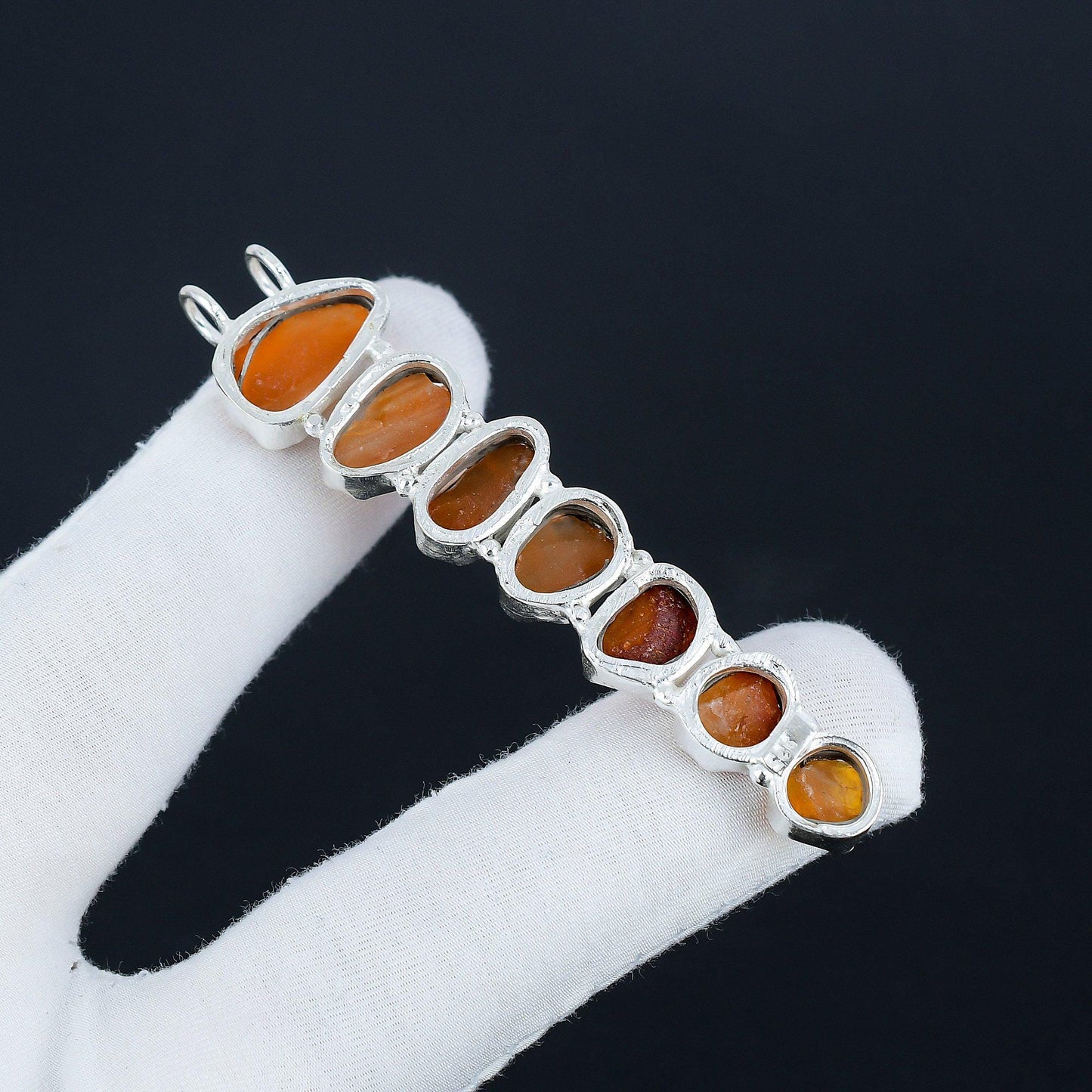 Red Carnelian 7-Stone Pendant