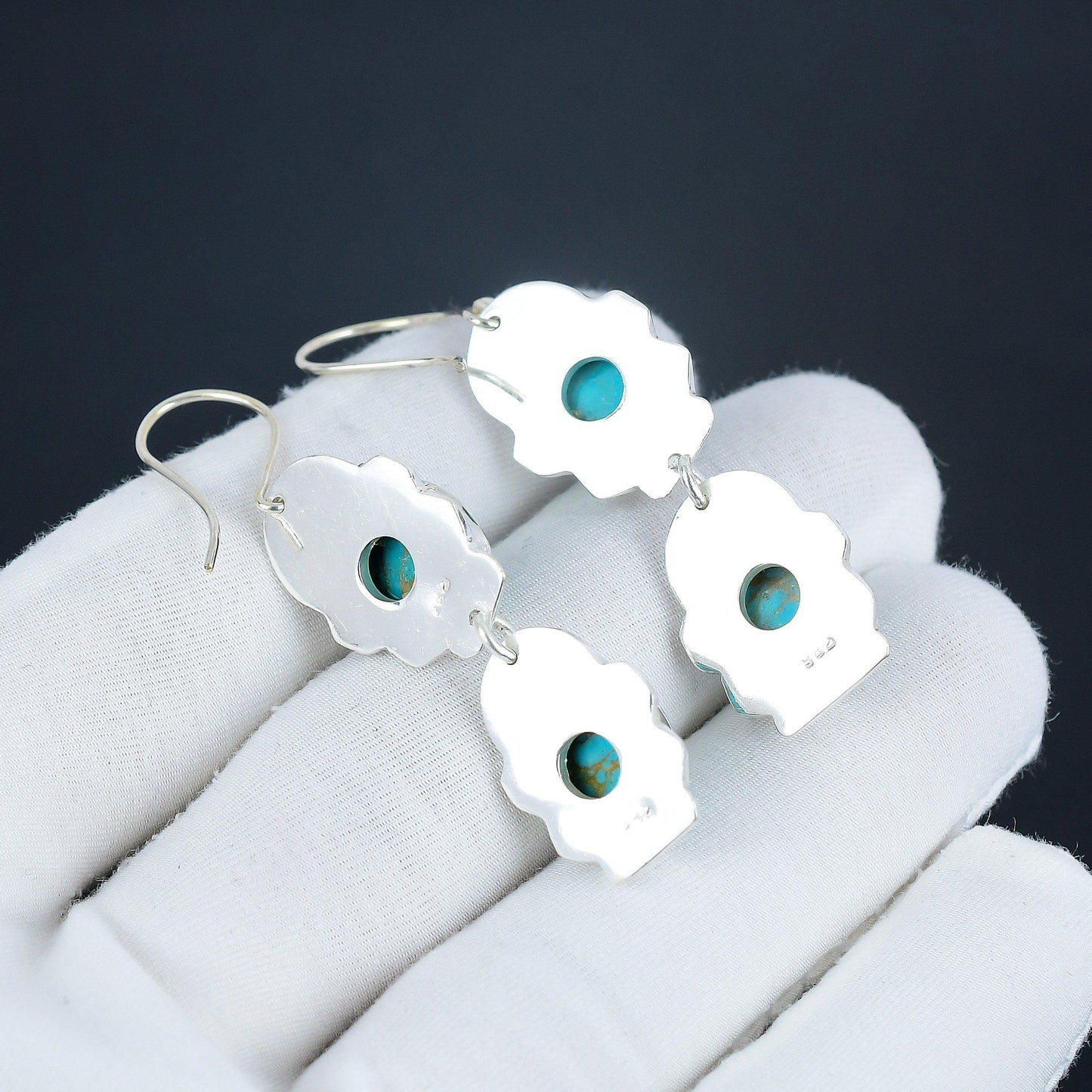 Arizona Turquoise Sterling Silver Earrings
