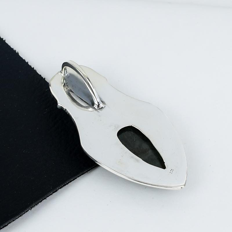 Blue Labradorite Sterling Silver Pendant