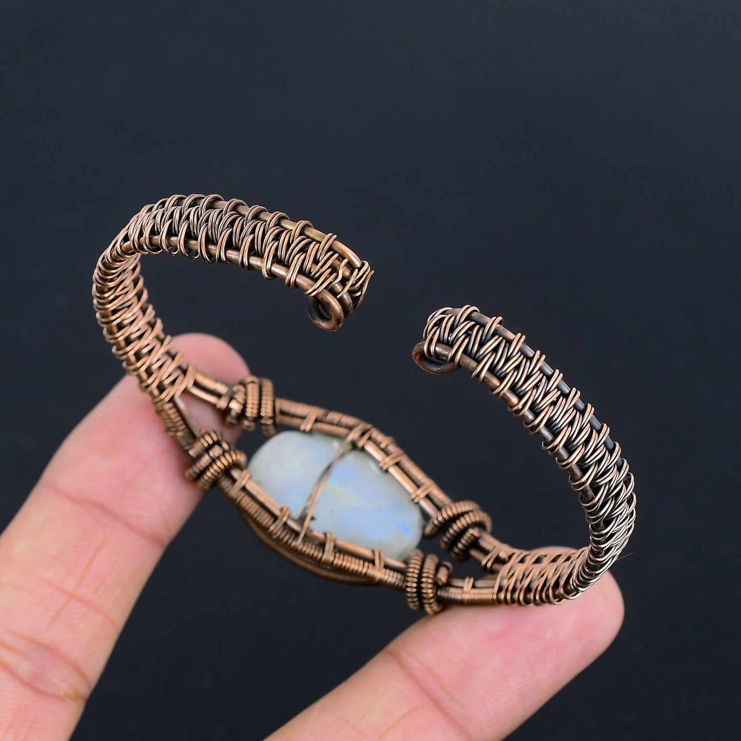 Rainbow Moonstone Gemstone Bracelet