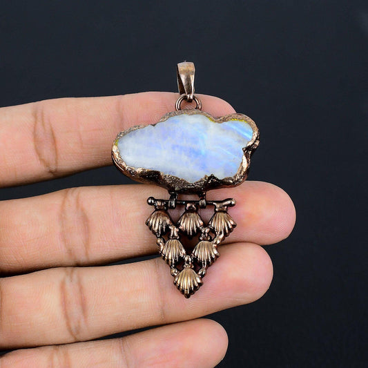 Rainbow Moonstone Gemstone Pendant