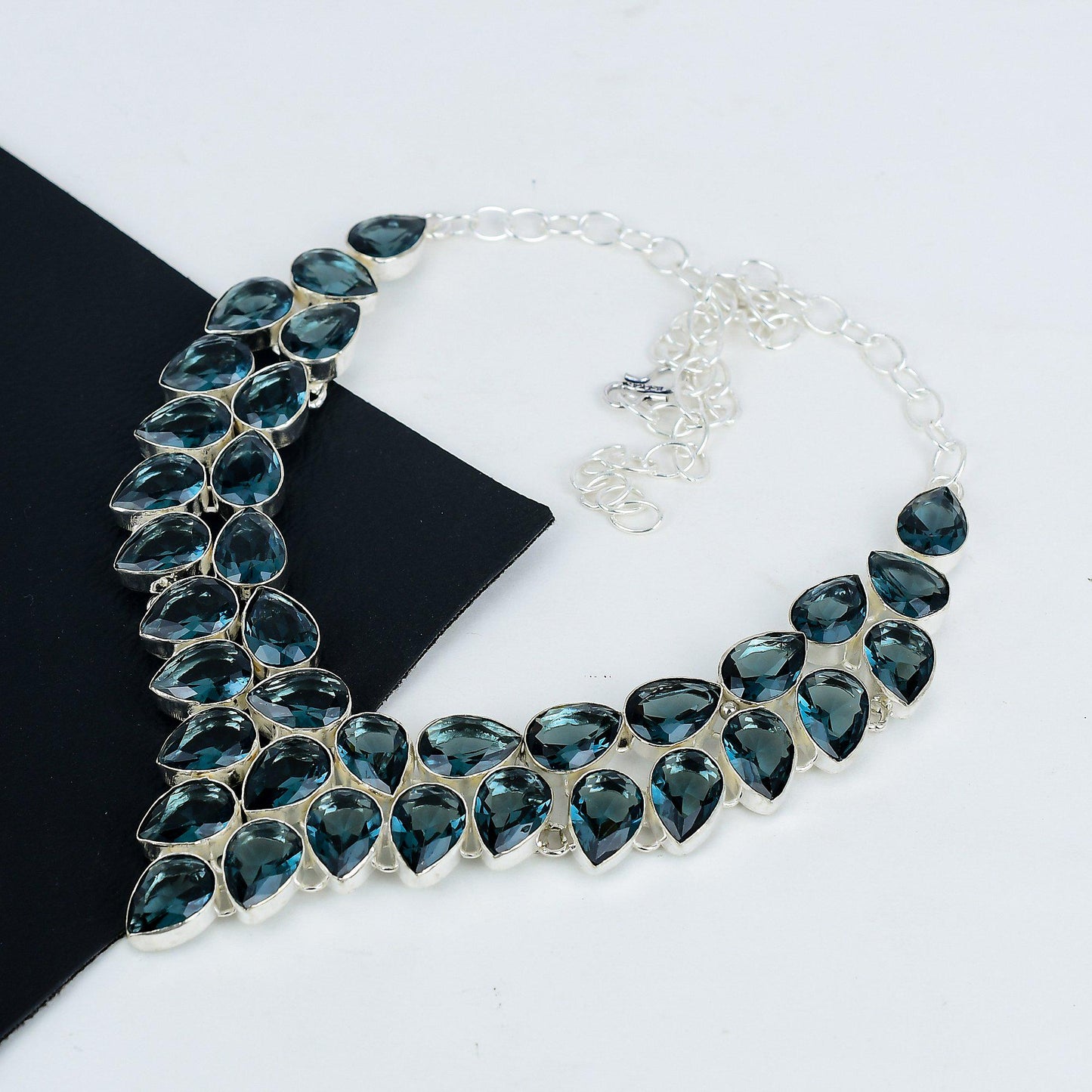 Indicolite Blue Sterling Silver Necklace