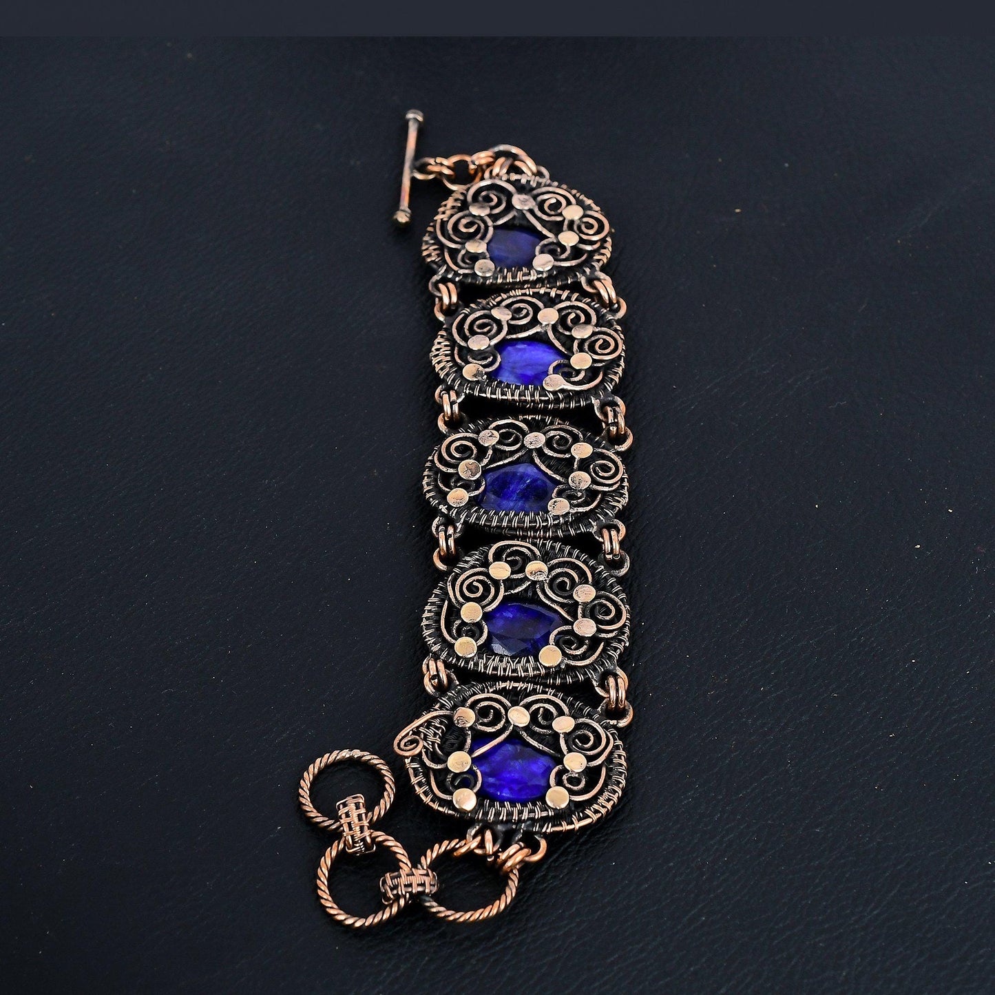 Blue Sapphire Gemstone Bracelet