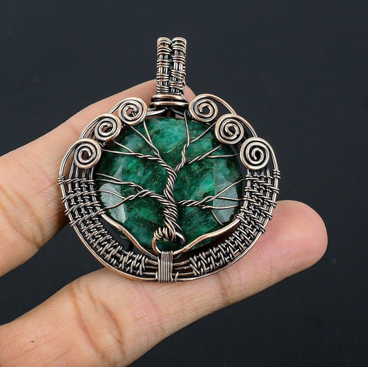 Green Emerald Gemstone Pendant