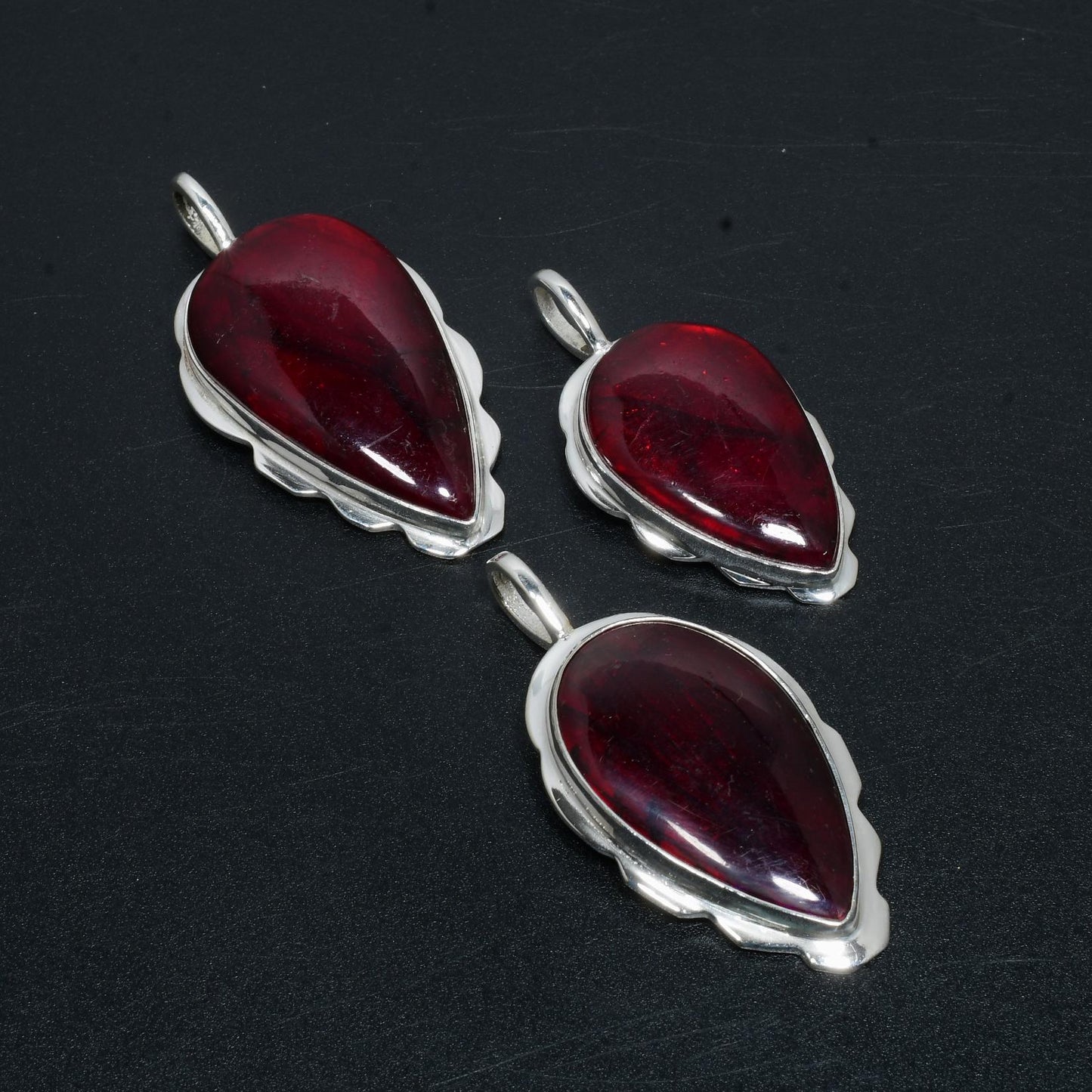 Red Labradorite Gemstone Pendant