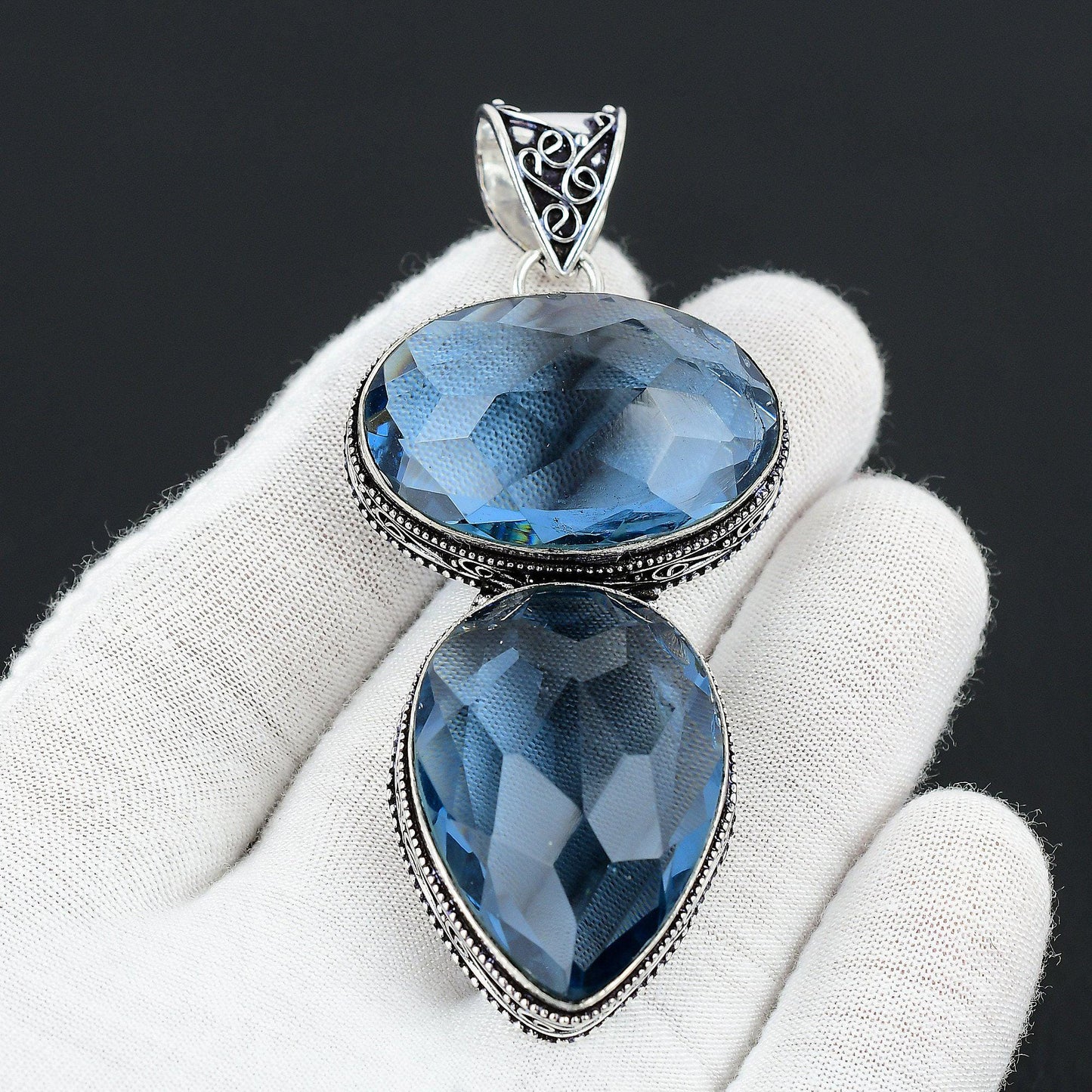 Blue Tanzanite Gemstone Pendant