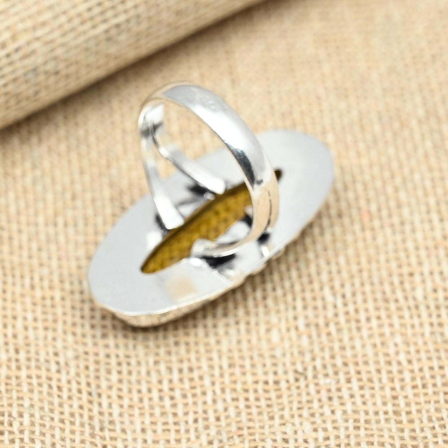 Yellow Citrine Sterling Silver Ring