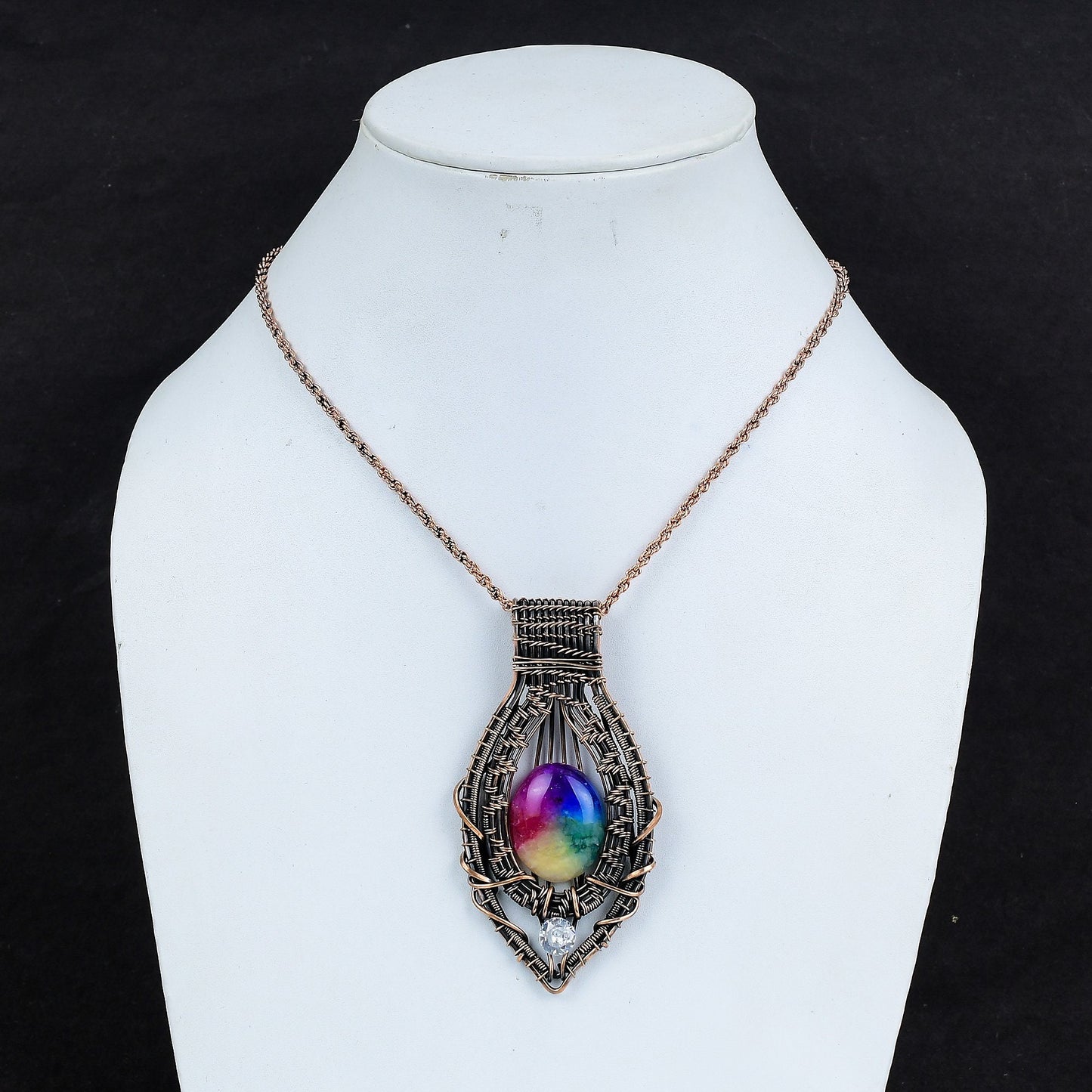 Rainbow Solar Quartz Gemstone Pendant