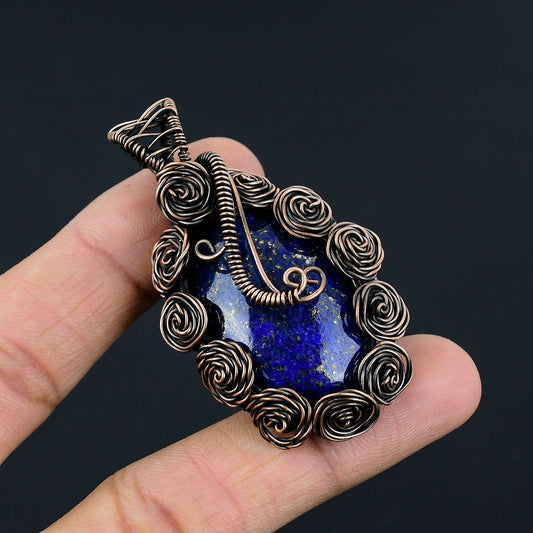 Blue Lapis Lazuli Gemstone Pendant