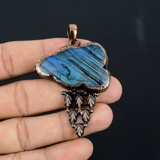 Blue Labradorite Gemstone Pendant