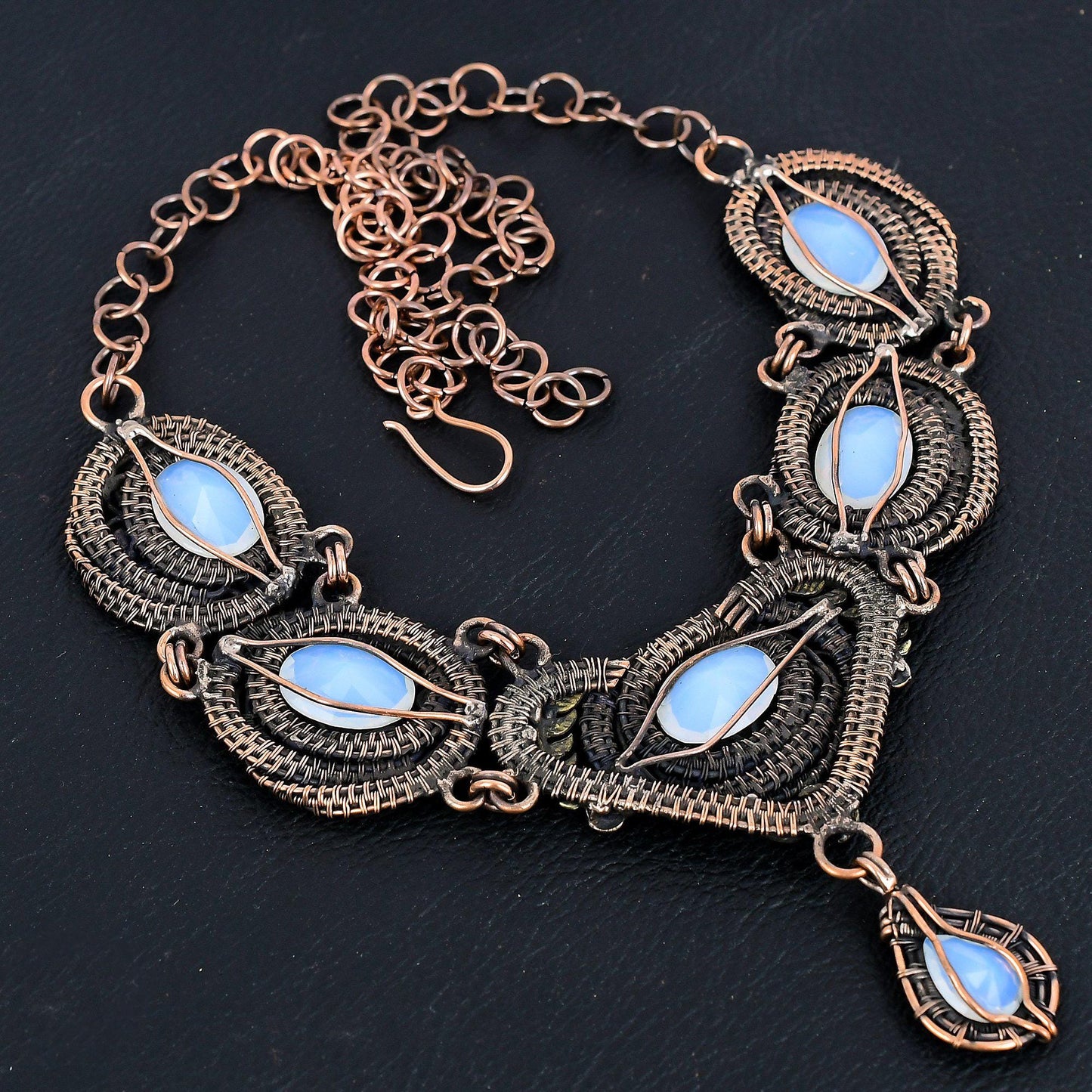 Milky White Opal Gemstone Necklace