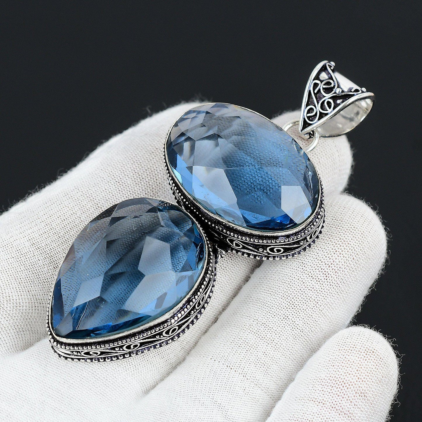 Blue Tanzanite Gemstone Pendant