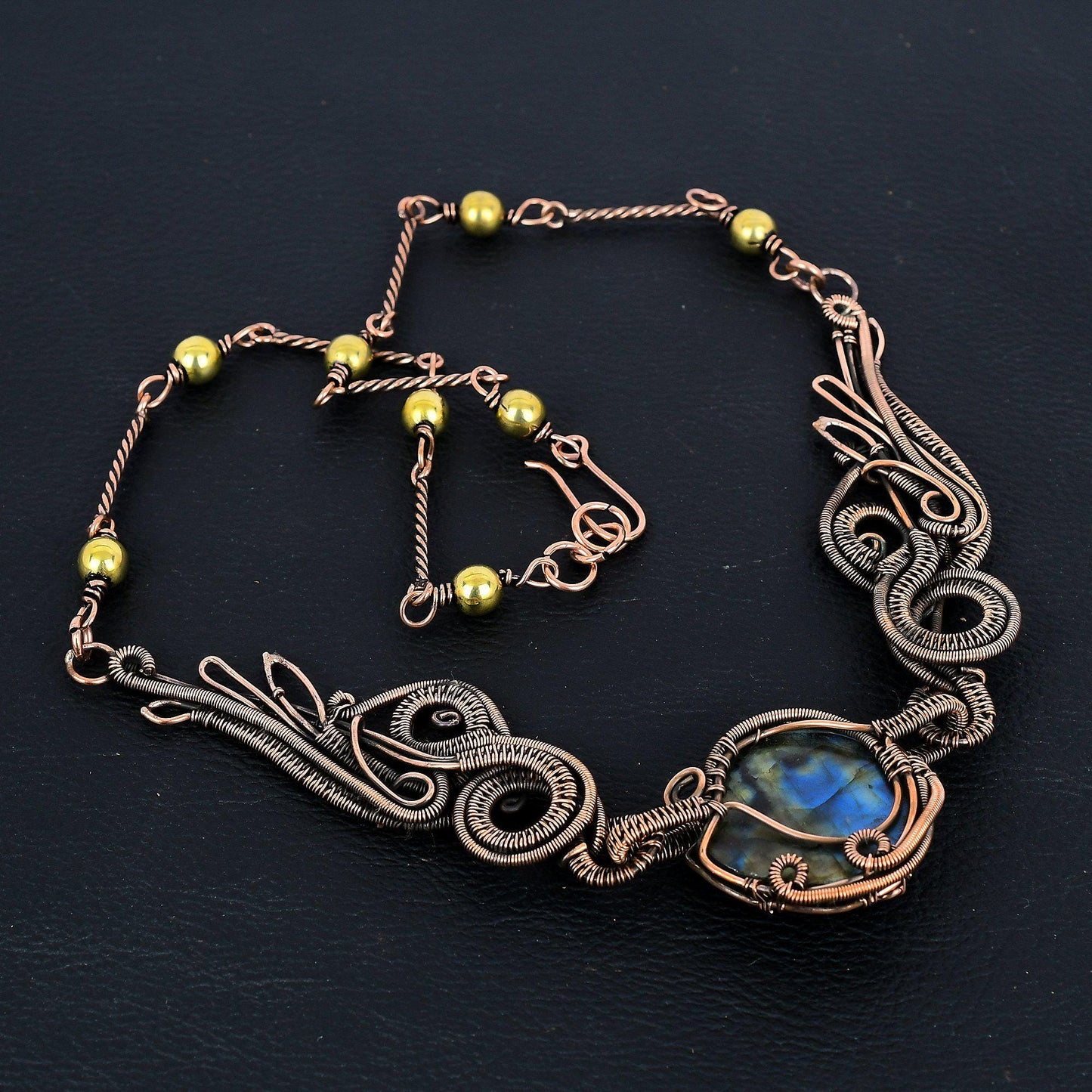 Blue Labradorite Gemstone Necklace