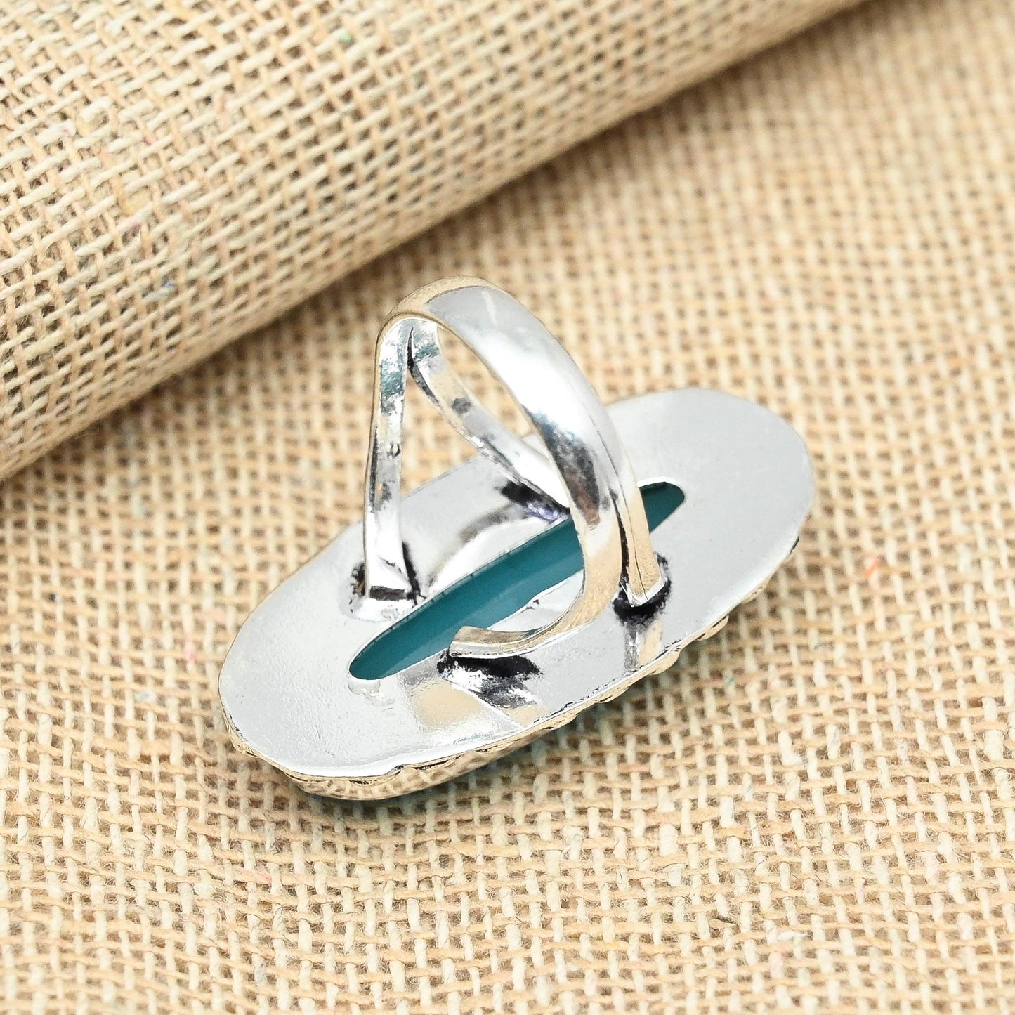 Blue Chalcedony Sterling Silver Ring